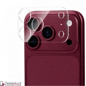 Telefono galinės kameros grūdintas stiklas - pilnai dengiantis - skaidrus (Apple Iphone 18 Pro Max)